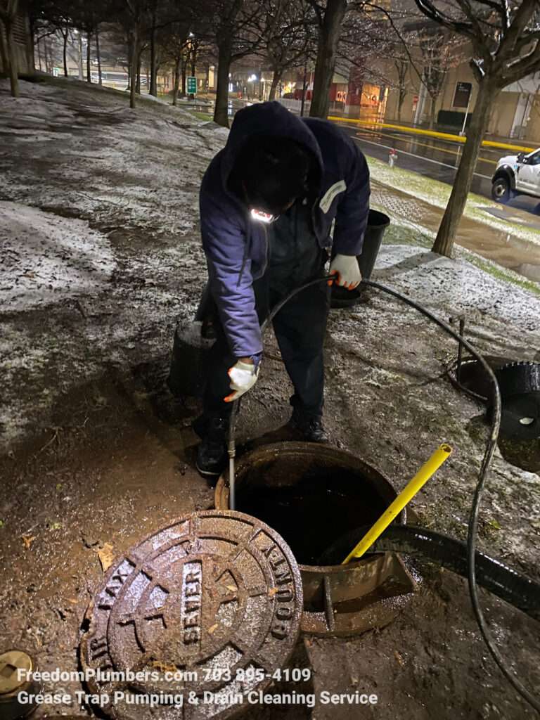 during pumping cleaning