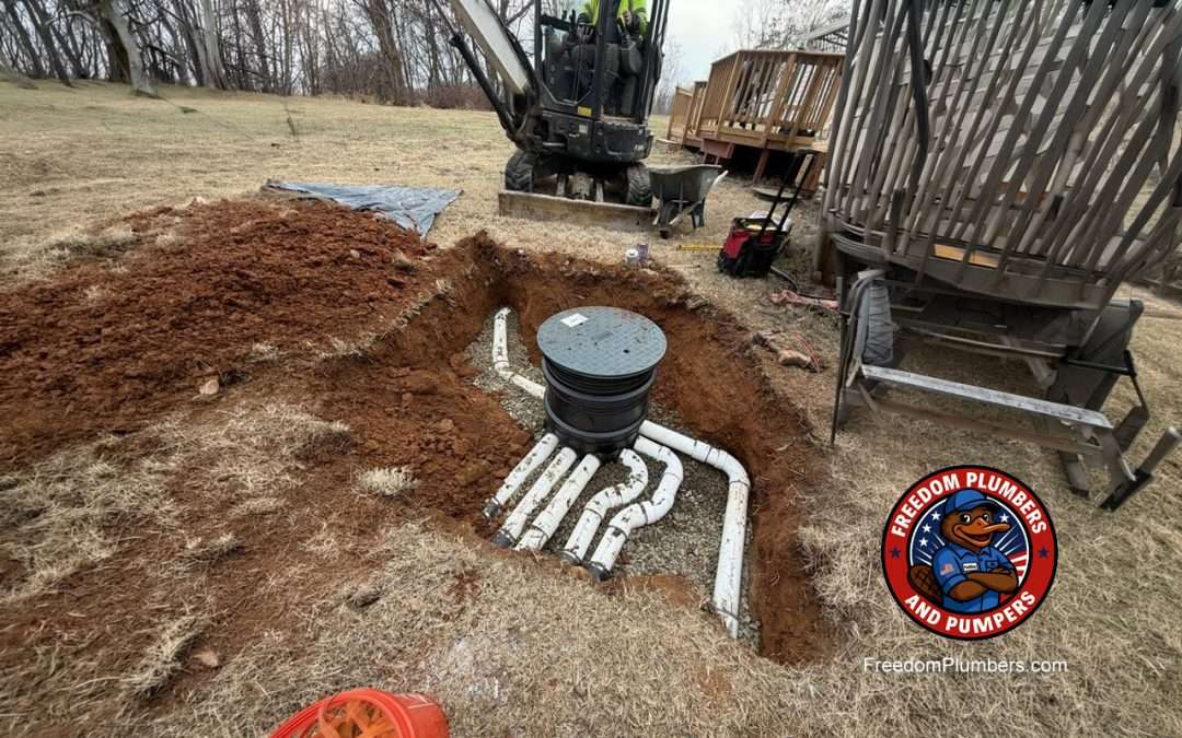 Freedom Septic system upgrade d-box replace